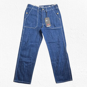 Levi's Loose Utility Straight Leg Workwear Style Medium Wash Baggy Jeans Size 32